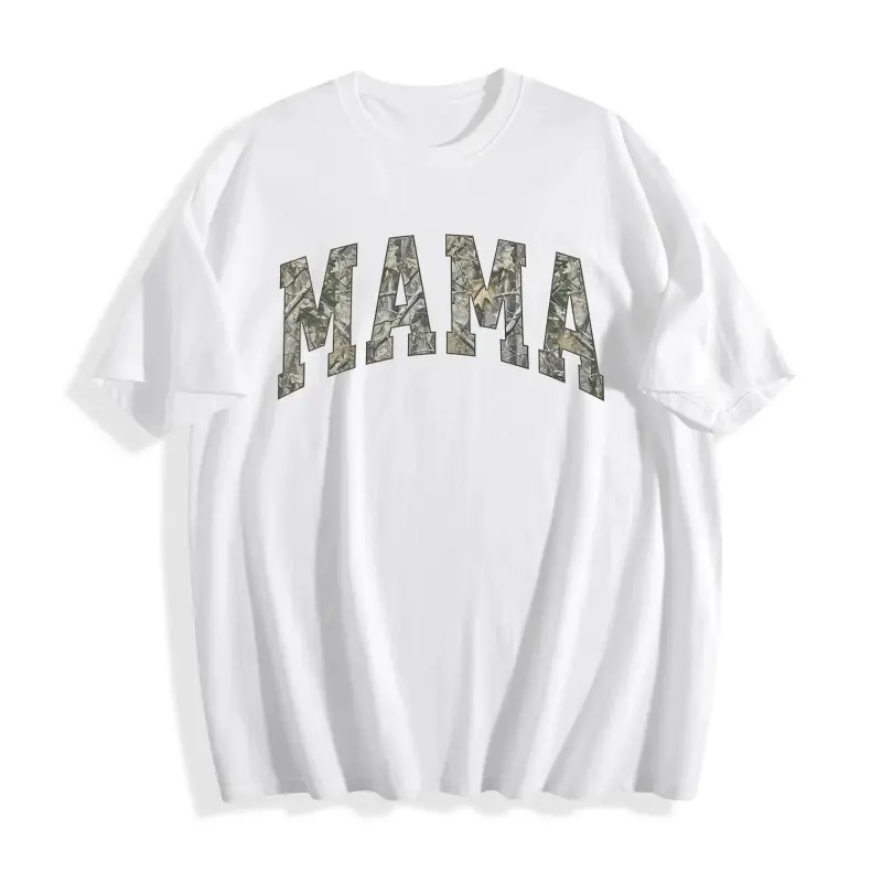 [100% Cotton]Camo Mama Dad Shirt, Comfort Colors, Matching Mom & Dad TShirts, Pregnancy Announcement, Mother's Day Gift for Mom, Dad Gift, Christmas Gift  Printed Lightweight 180gsm T-shirt Casual Fabric Essential Minimalist