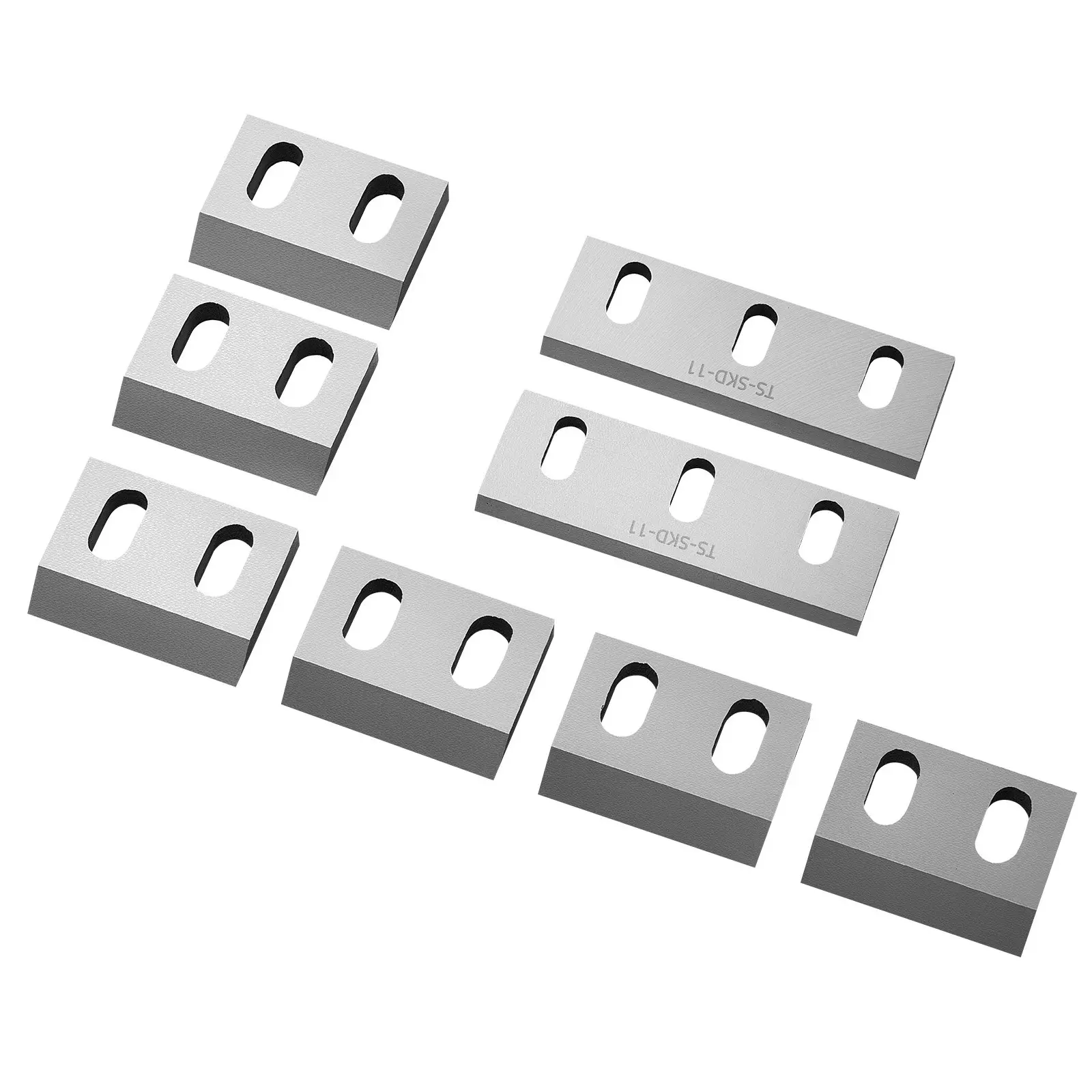 【DealsForYouDays】VEVOR Shredder Blades, Alloy Steel Shredder Machine Blade Kit with 6 Rotating and 2 Fixed Blades, High-Hardness SKD-11 Blade, Compatible with Model 250 Plastic Grinder, for ABS, PP, PVC & Nylon