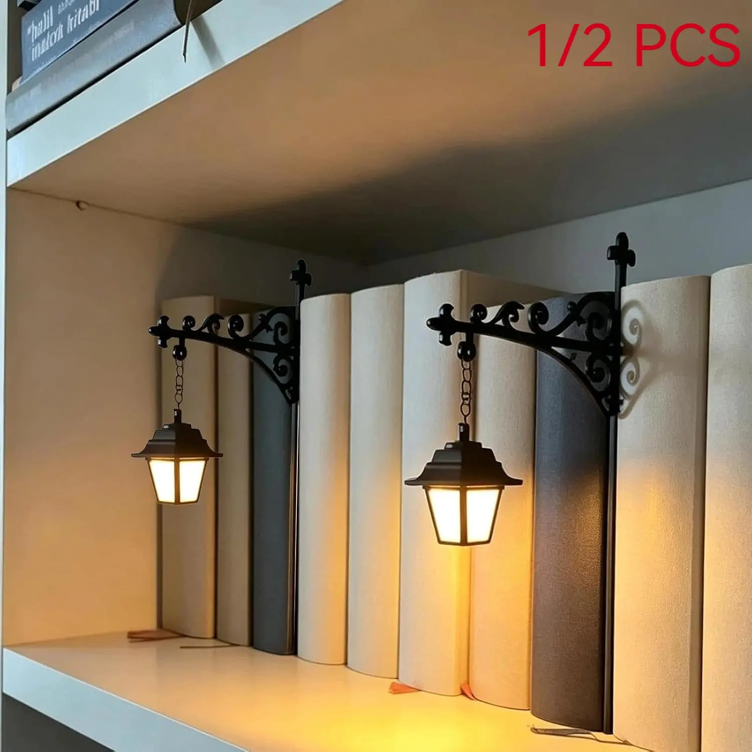 Library Lantern Bookshelf Light, Vintage Fantasy Corner Lamp, Portable Reading Lamp, Literary Lover's Gift, Bookworm Magic Light, Cozy Indoor Lighting