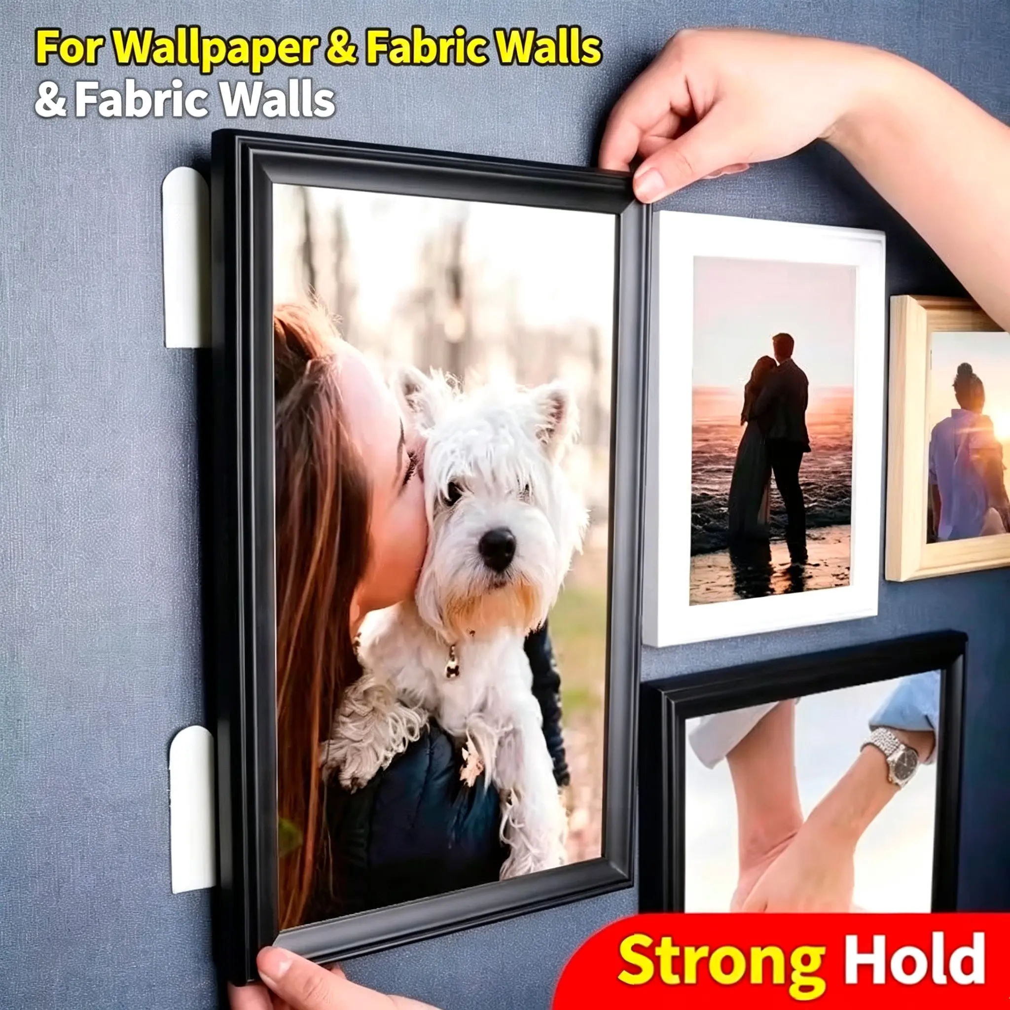 Reusable Magic Sticky Strip, Home Organizer Holder, Tile & Paint Compatible, No Trace Adhesive Tape, Wall Safe, No Nails Needed
