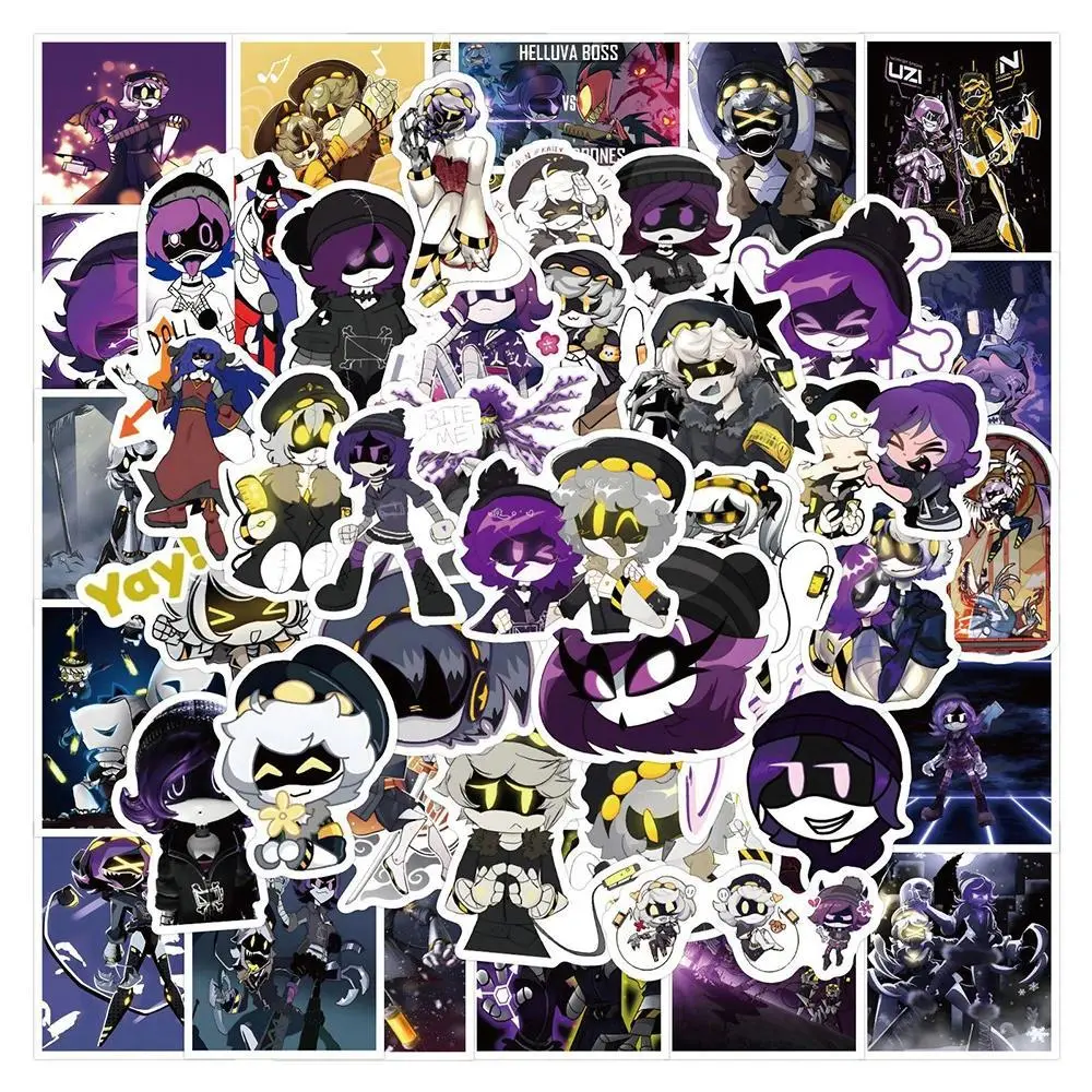 10/30/50/100pcs Cartoon Murder Drones Stickers Anime Decals Skateboard Laptop Travel Luggage Phone Car Waterproof Sticker Toys