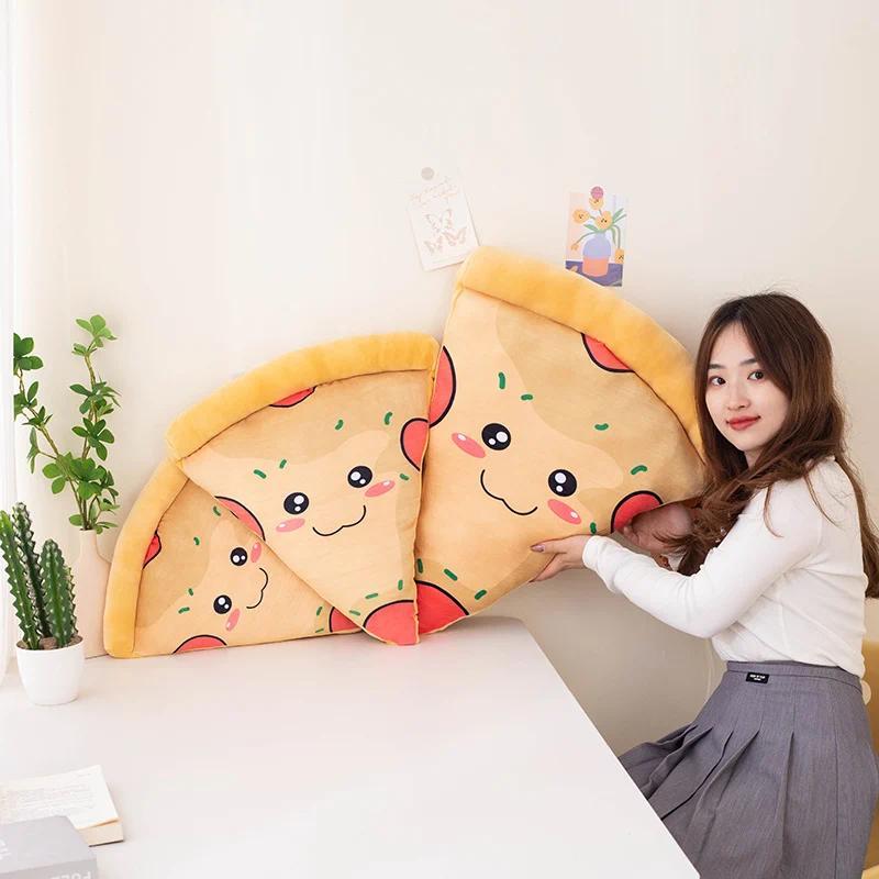 45/55/65cm Pizza Food Plush Pillow Stuffed Like Real Cushion Union  Decor Creative Sofa Chair Decor Birthday Gift