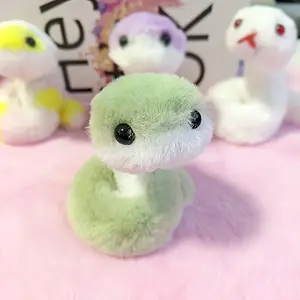 Two Interactive Plush Toys |   Green Snake Design, Soft to the Touch, Stimulates Hunting Instincts, Suitable for Indoor Cats, Chinchillas, and All Breed Sizes of Pets - Cartoon Pattern, Battery-Free