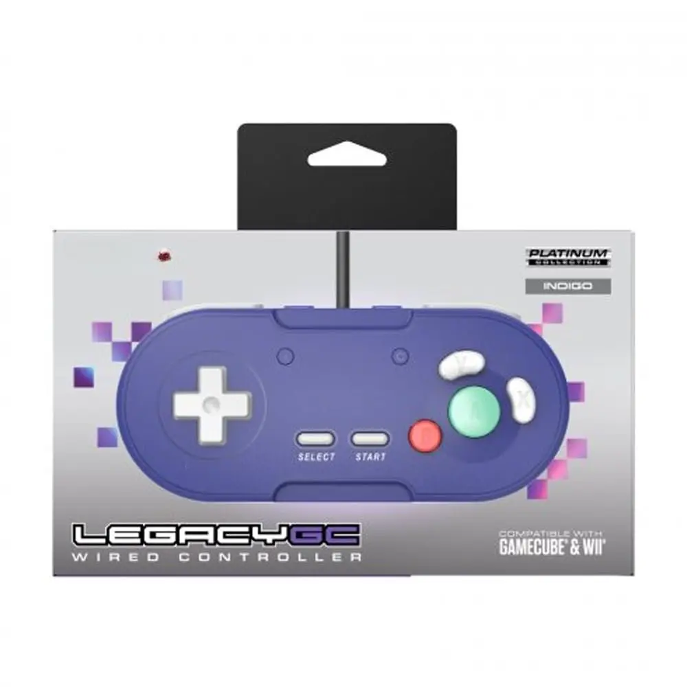 GC Wired Controller - for  GameCube & Wii - Indigo