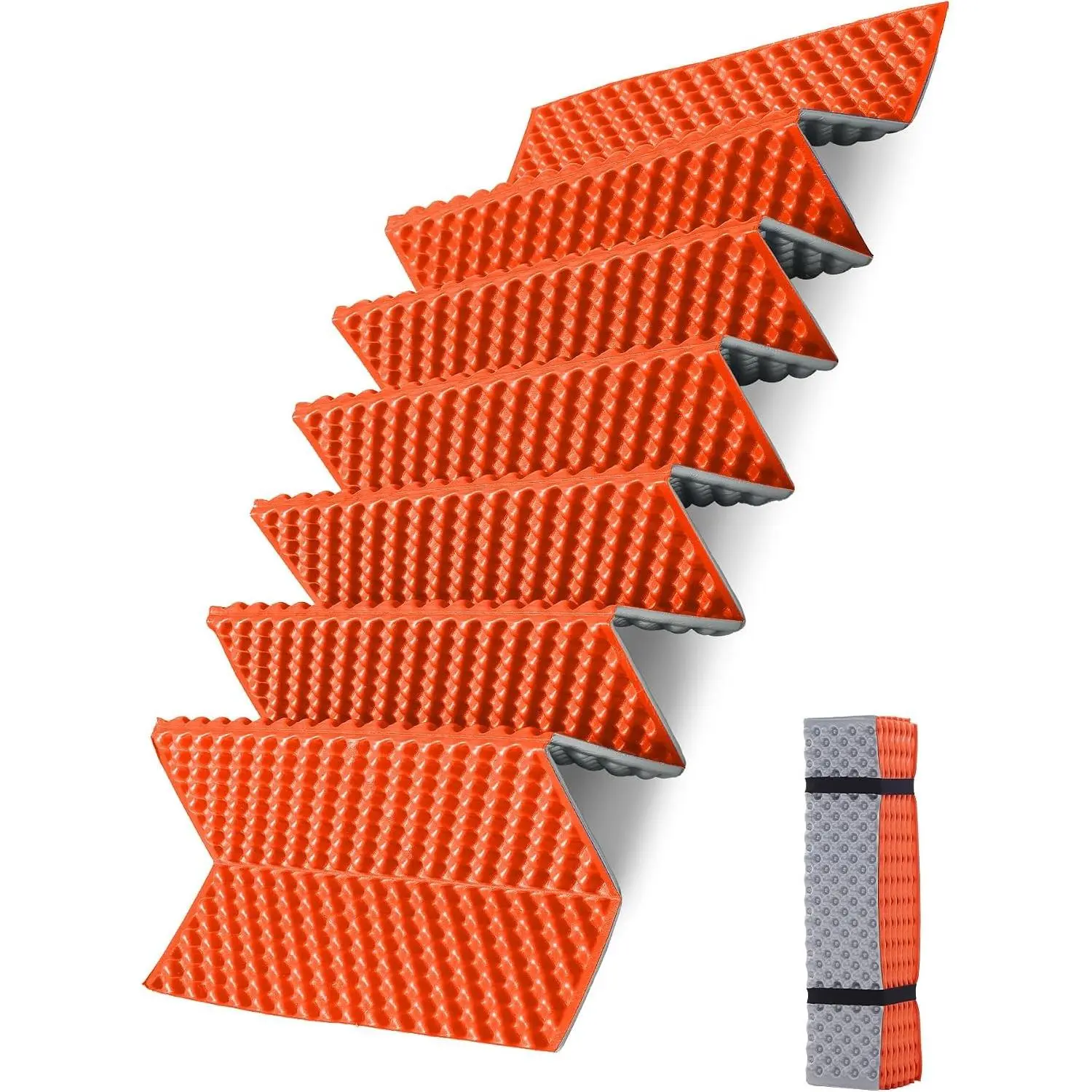 Lightweight Closed Cell Folding Foam Sleeping Pad Moisture-Proof Portable Camping Mattress for Outdoor Hiking Mountaineering Blue