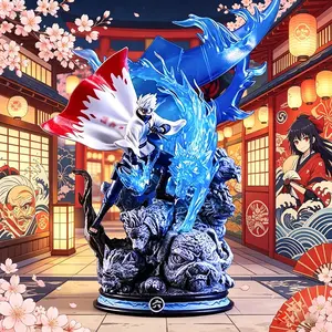 1 Pieces Naruto Kakashi Hatake Figure! 6th Hokage with Susanoo Blue Flame Effect，Unboxing Kakashi Susanoo Statue! Must-Have Naruto Collectible for Anime Fans，Perfect Desk Decor for Naruto Otakus
