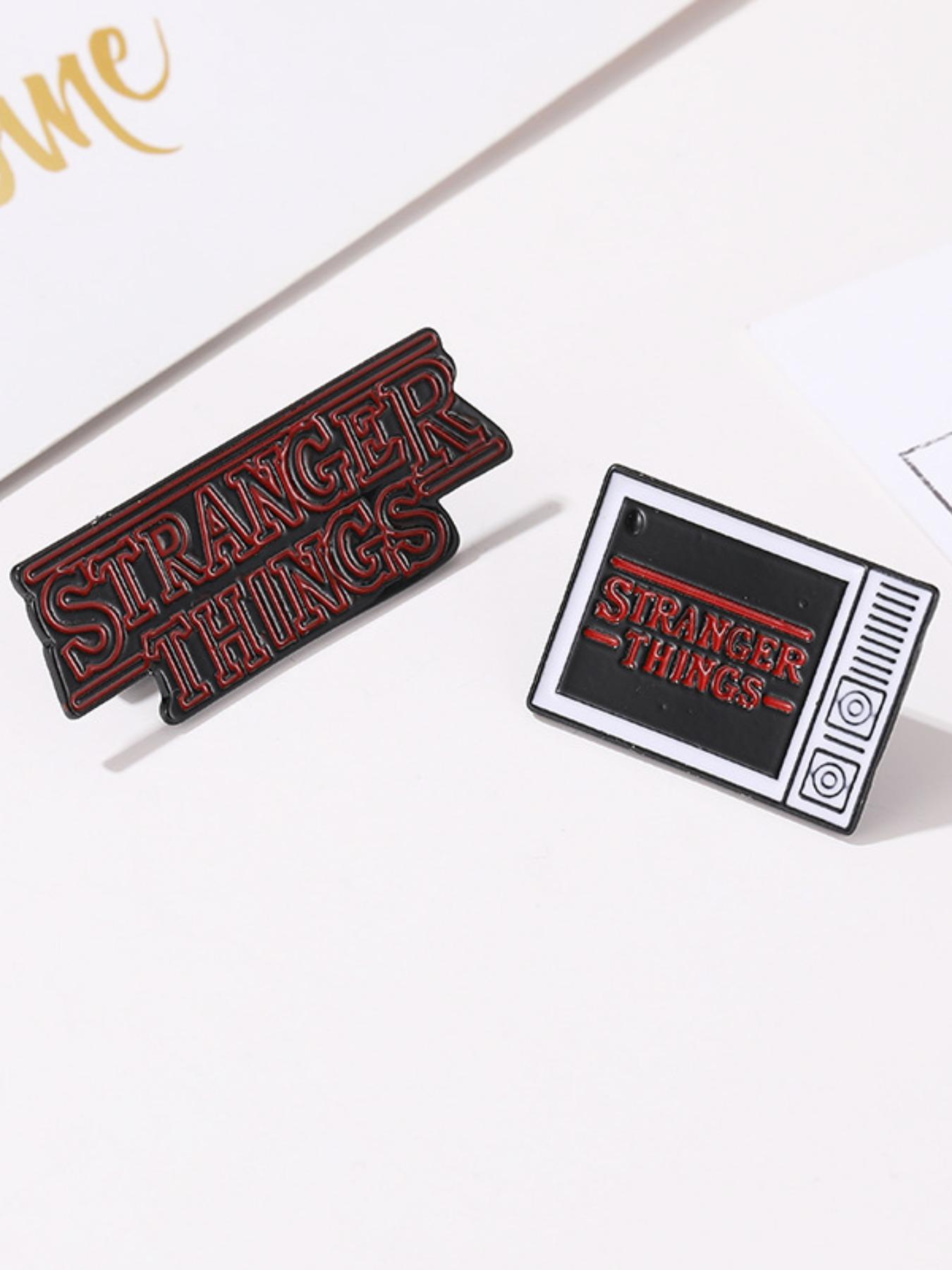Stranger Things Enamel Pin Set – Officially Inspired Demogorgon & Eleven Poster Pins, Collectible Netflix Fan Merch, Perfect Gift for Halloween, Christmas & Season 5 Premiere