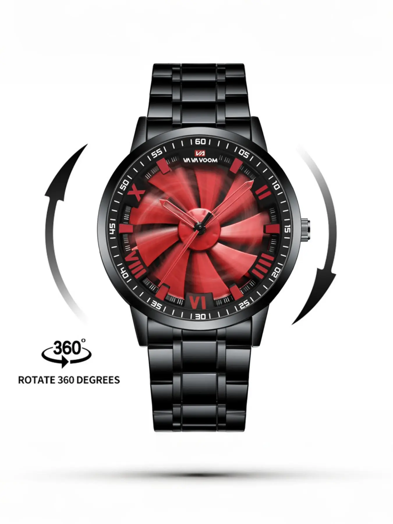 New Sharingan Watch, Waterproof Quartz Watch, Analog Quartz Watches, Fashionable Student Watch, Rotating Large Dial Men's Watch, Casual Style, All Seasons