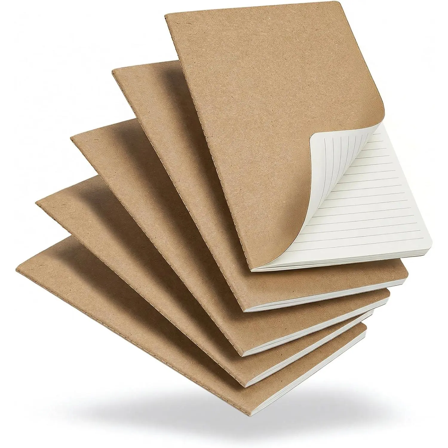 5 Pack  Notebooks Bulk A5, 60 Pages Lined Ruled Journals, 8.3x5.5 Inches,   Cover Composition Notebooks for School Office Students Artists