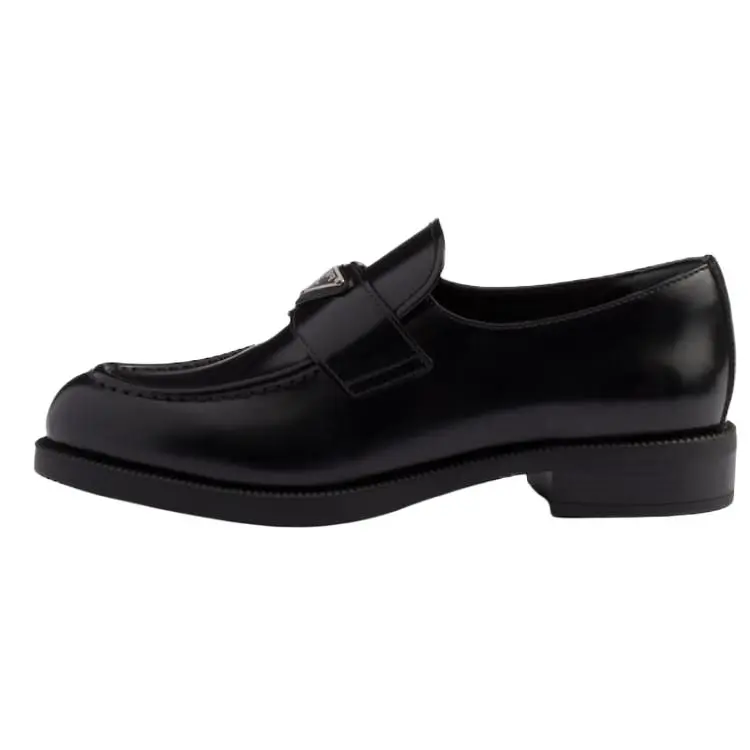 Women's PRADA Leather Soft Comfort Flat Slip-On Loafers - Black Trending Footwear, Maison Mihara Verifiable with Credentials & Global Authentication Support