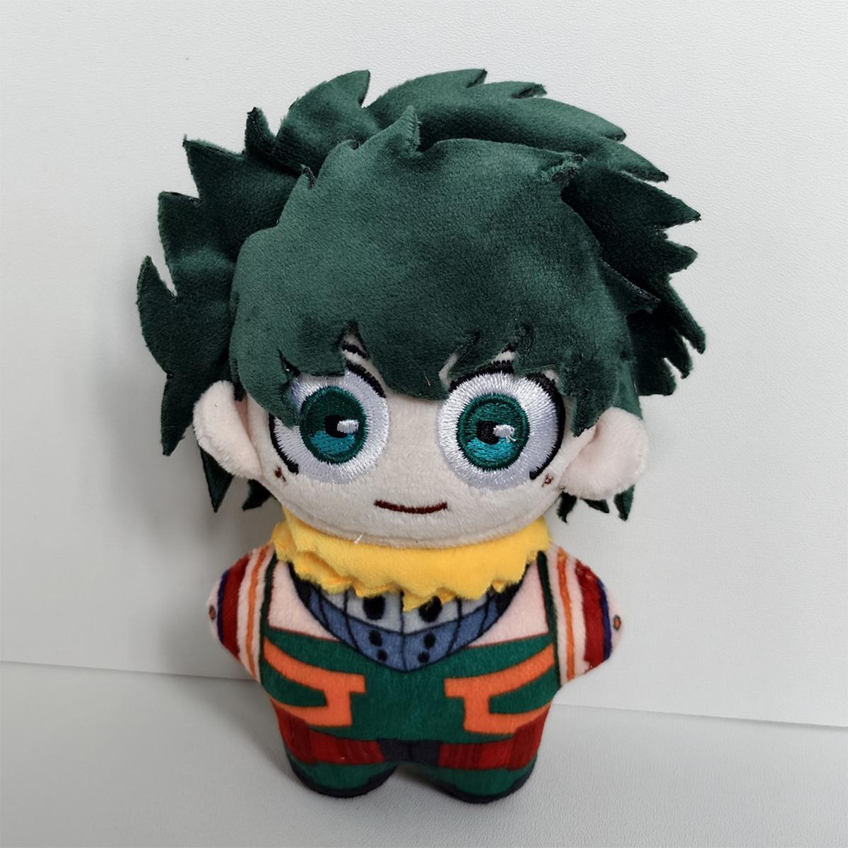 Anime MHA figure Izuku Midoriya Katsuki Bakugou Shoto Todoroki Plush Toys Soft Plush keychain Doll cute sofa pillow Pendant Gift