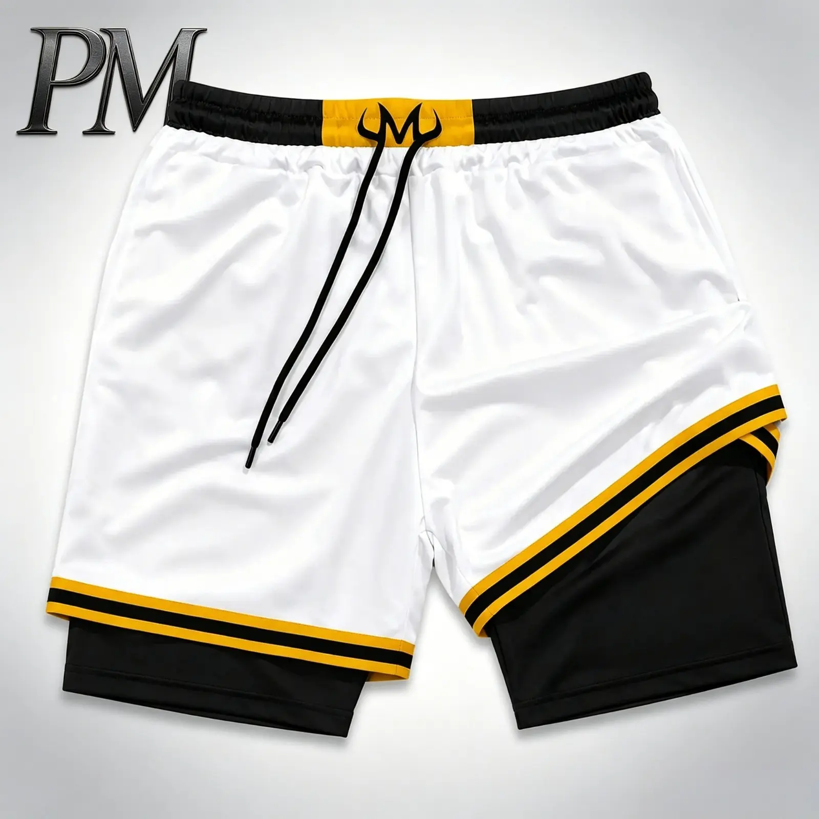 Men’s Anime Series 2-in-1 Beach Shorts Quick-Dry Bilayer Compression Gym Athletic Training Shorts Loose Fit Drawstring Summer Vacation Streetwear Activewear Moisture Wicking Breathable Basketball Jogging Outdoor Fitness Holiday Travel Gift for Men Women