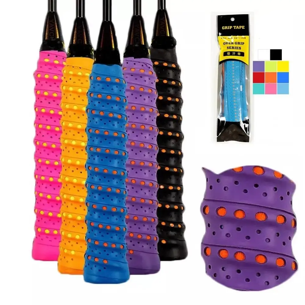 Breathable Anti-slip Absorb Sweat Racket Tape Handle Grip Tape Tennis Badminton Squash Band Anti-skid Headbands Hair Sweat Band