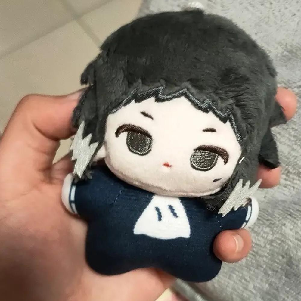 12cm BSD Dazai Osamu Plush Nakahara Chuuya Nakajima Atsushi Edogawa Rampo Doll Mini Pendant Keychain Super Cute Anime Toy Gift