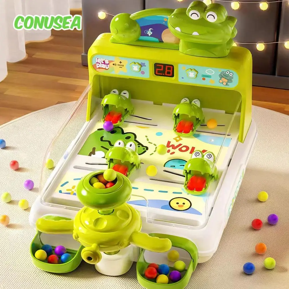 Kids Table Party Games Children Pinball Shooting Machine Electric Crocodile Table Game Children's Education Puzzle Toys Child