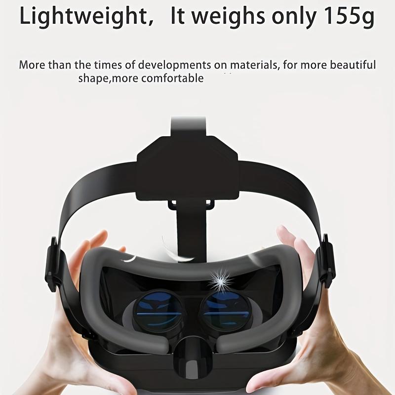 VR Helmet for iPhone Android Smartphones - 1pc 3D VR Headset - Smart Virtual Reality Glasses Phone Lenses