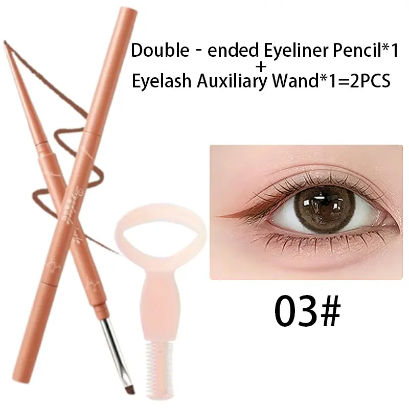 Special Offer: 3 Dual-Ended Gel Eyeliners, Precise Application, Waterproof and Sweatproof, Ideal for Beginners, Enhance Your Makeup Look, Eyeliner Easy
