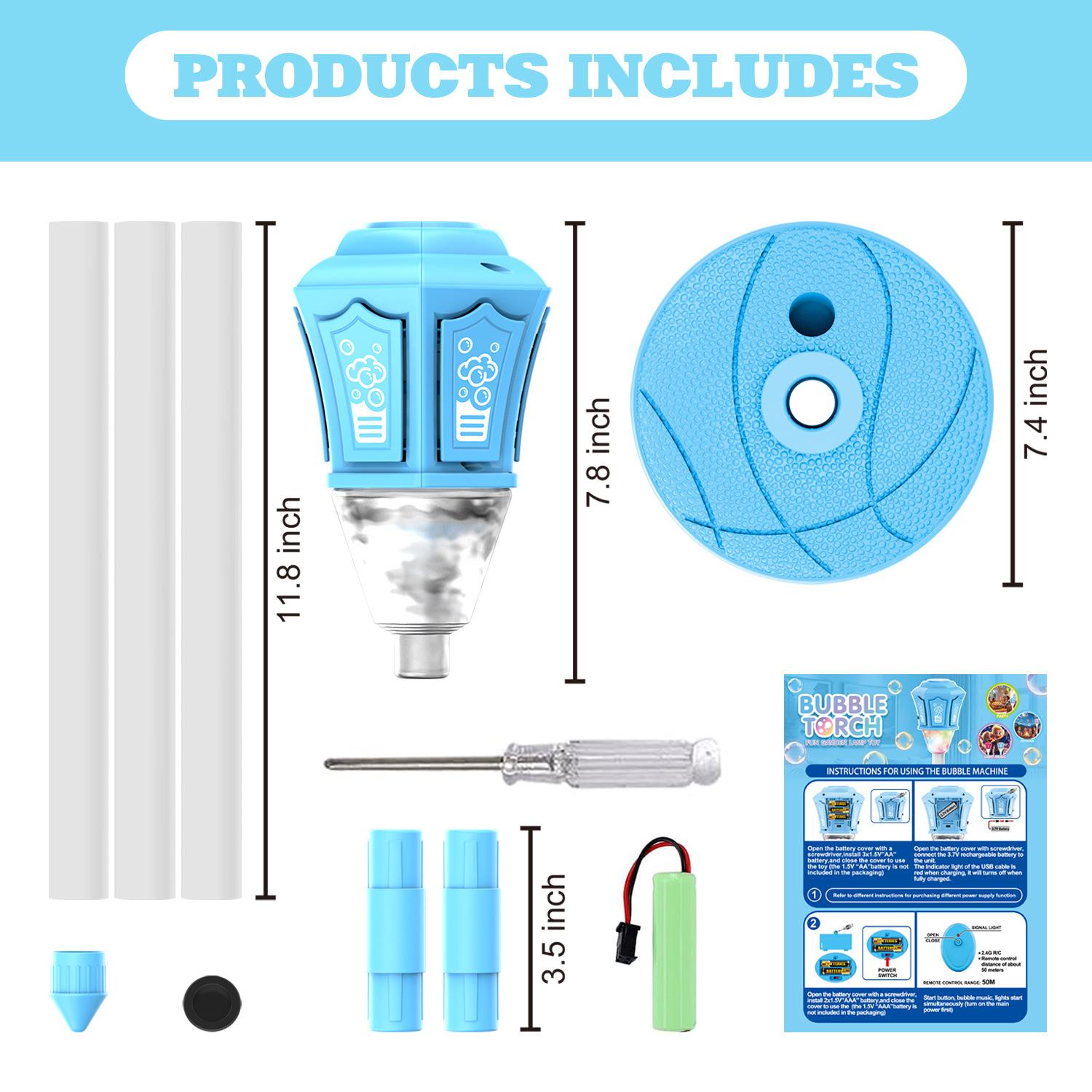 New Automatic Road Lamp Bubble Machine with Lights & Music, Outdoor Garden Bubble Toy, Perfect for Party, Wedding, Holiday Celebration