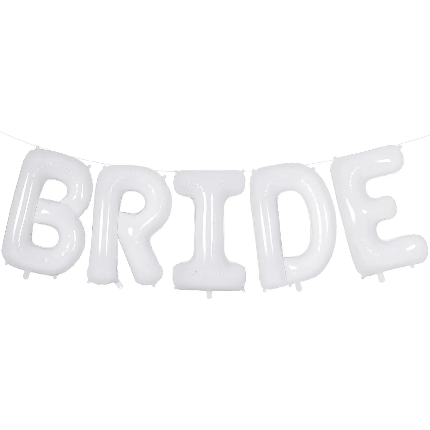 40 Inch White Bride Balloons, Giant Bride To Be Letter Balloons, Bachelorette Party Balloons, Bridal Photo Booth Banner for Wedding Bachelorette Party DecorationsGift