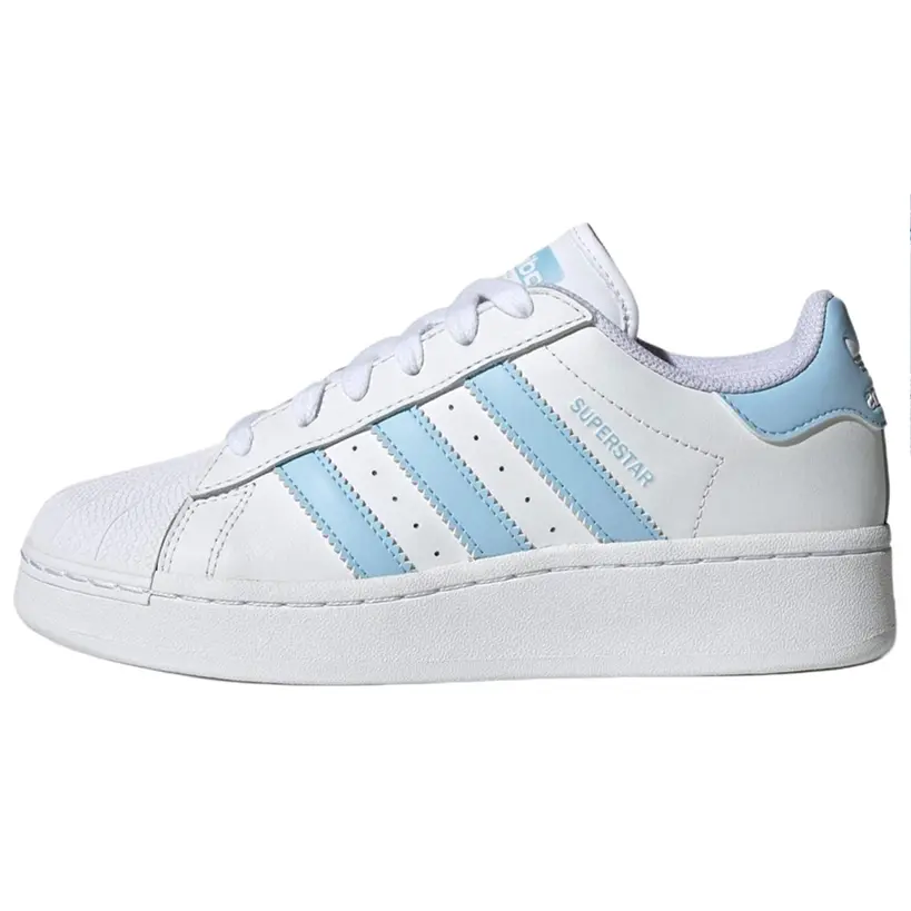 Adidas Originals Superstar Xlg Women's Fashion Sneakers – Durable, Low-Top, White and Blue Verifiable, with credentials and supporting global authentication