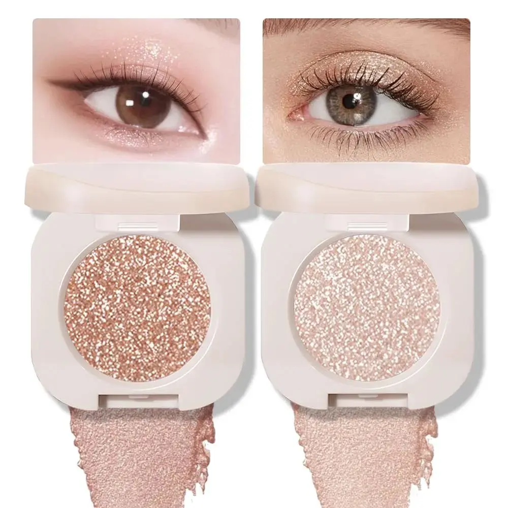 Holographic Glitter Eyeshadow Pressed Powder, Highly Pigmented & Long Lasting, Cruelty Free Compact Makeup for All Skin Types & Mature Skin, Ideal for Daily Wear or Events, Eyeshadow Palette Makeup, Smokey Eye, Easter, Bling Effect, Easy Blending