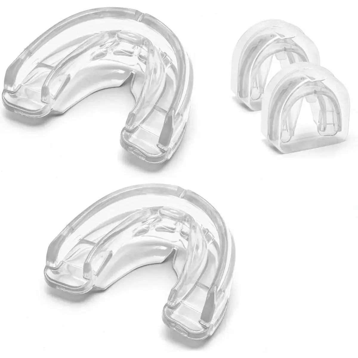 Double Braces Mouth Guard, Sports Athletic Mouth Guards Youth Mouthguard for Upper and Lower Teeth Protection Required for Youth, Teenager and Adults