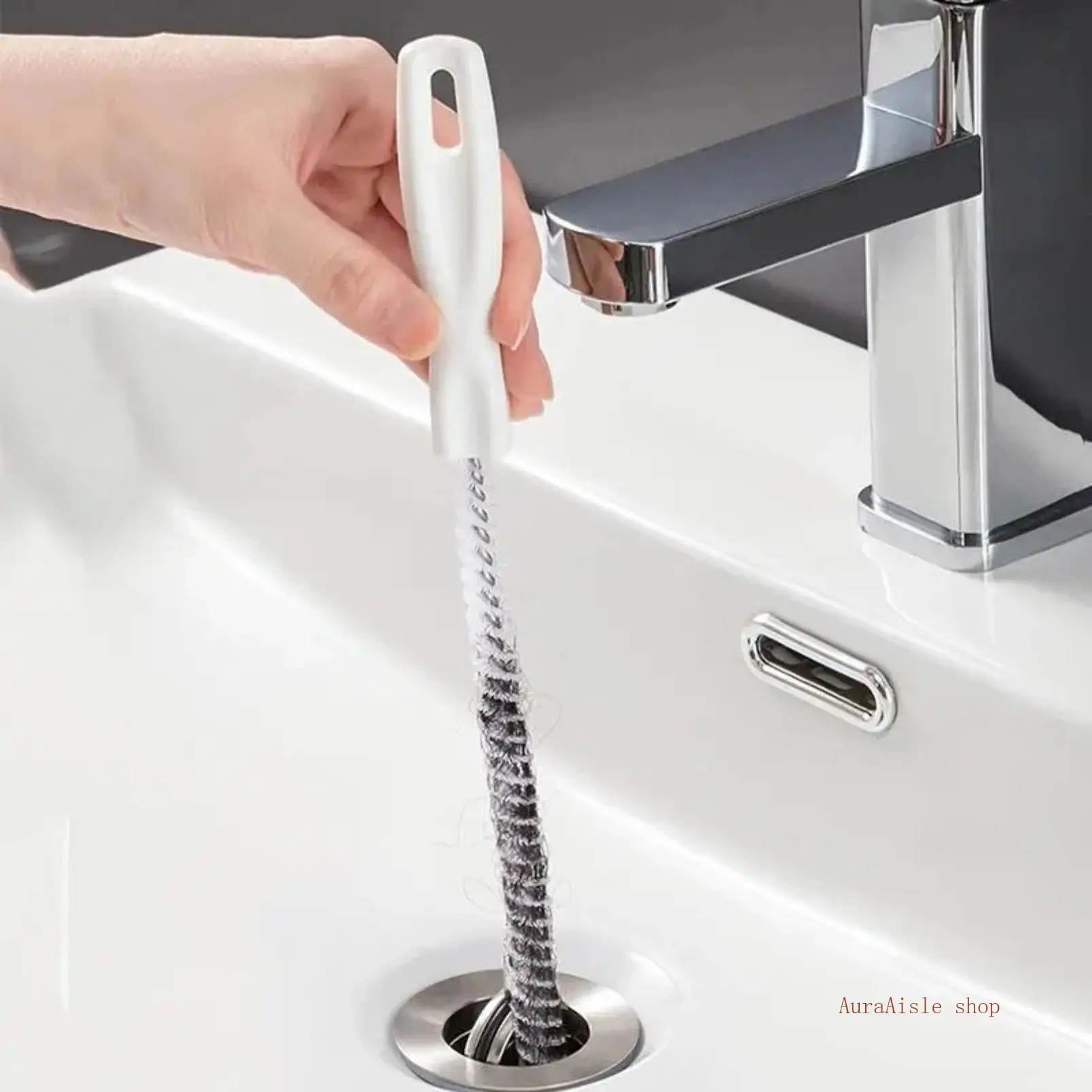 Flexible Heavy-Duty Drain Dredging Brush, Bendable Pipe Cleaner Tool For Removing Clogged Hair And Debris, Practical Household Cleaning Gadget To Clear Blockages In Bathroom Drains, Sinks And Kitchen Pipeline Systems