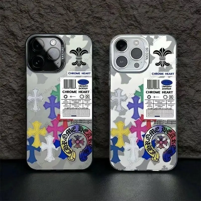 Suitable for iPhone 17 16 15 14 13 12 11 premium cross shaped phone case, Samsung iPhone 16 15 plus cross shaped shock resistant male and female phone case