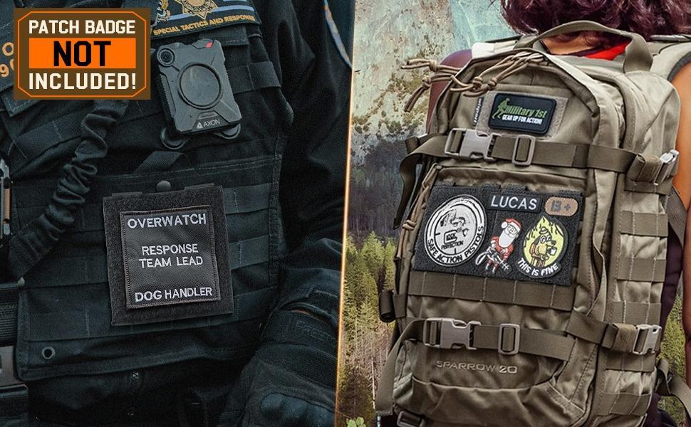 Molle Patch Panel,2/4 Pcs Tactical Hook&Loop Adapter Panel Morale Patch Board for Molle Accessories Plate Vest Carrier and Backpack 4"X4" Molle Patch Panel,2/4 Pcs Tactical Hook&Loop Adapter Panel Morale Patch Board for Molle Accessories Plate Vest Carrier and Backpack 4"X4"