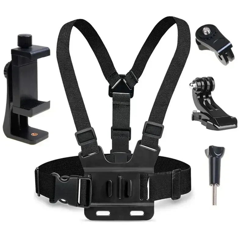 Chest-Mounted Phone Holder & Mount with Clip - Abs Plastic Mobile Phone Accessory, Made of Excellent Materials for First Visual Shooting, Quick, Easy & Convenient Live Broadcasting