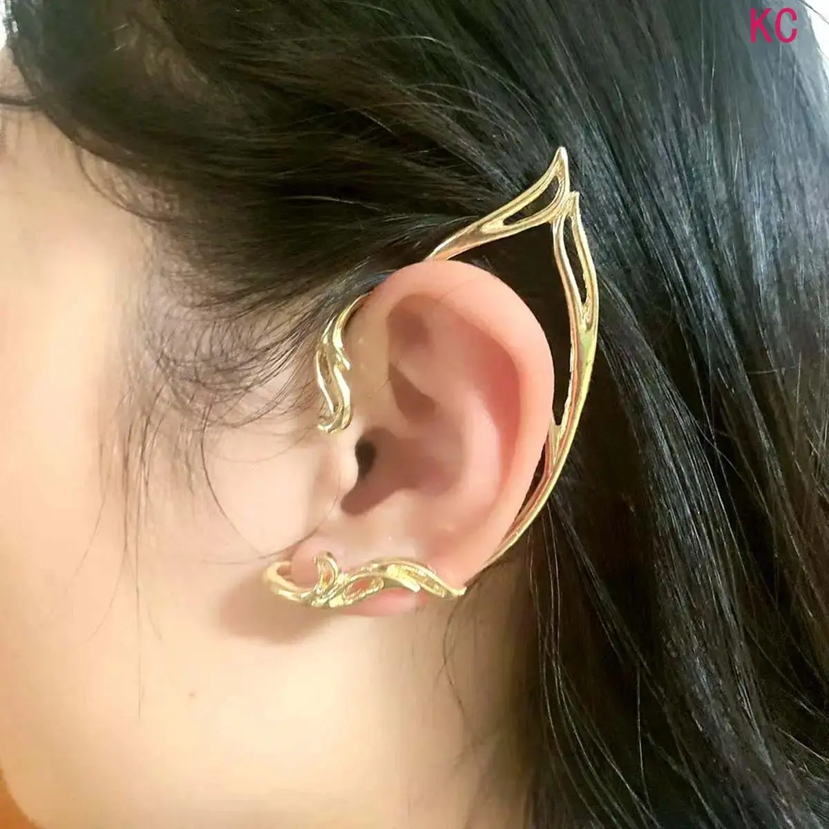 Minimalist Adjustable Elf Ear Cuff, Unisex Non Piercing Ear Bone Clip Jewelry For Daily Versatile Casual Styling Matching