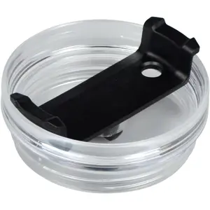 1 Pack 40 oz Tumbler Lid Replacement Compatible with Stanley, Spill Proof Splash Tumbler Cover Fit for Stanley Cup (1, Black)