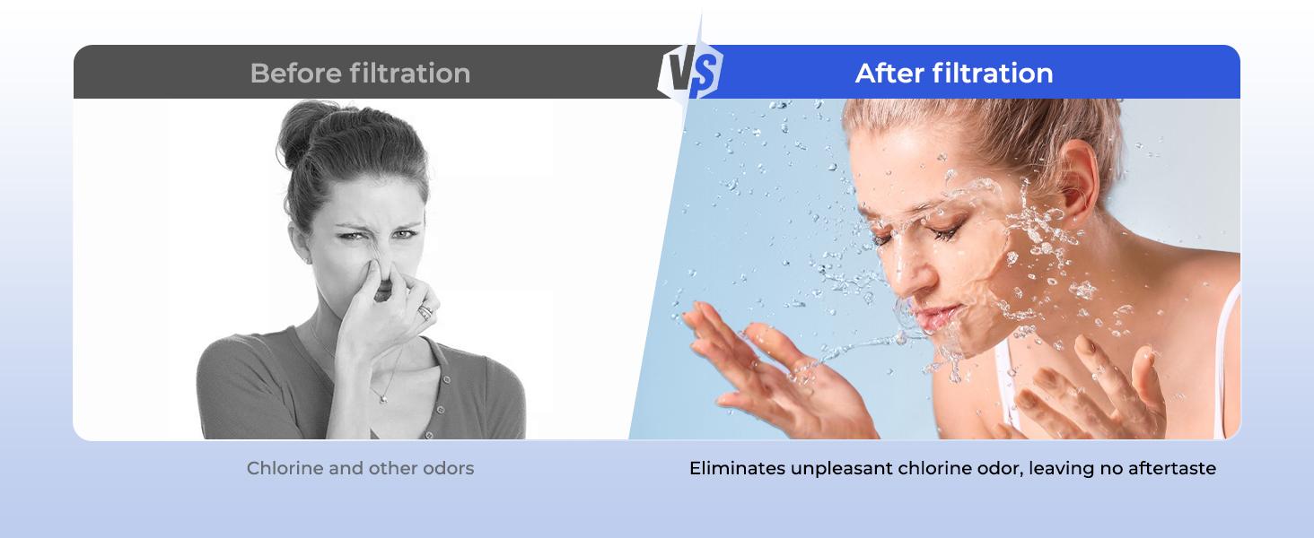 4 Pack Shower Head Compatible with Feellso Shower Head, Hard Softener Cartridge, Removes Chlorine and metals to Improve Skin & Hair