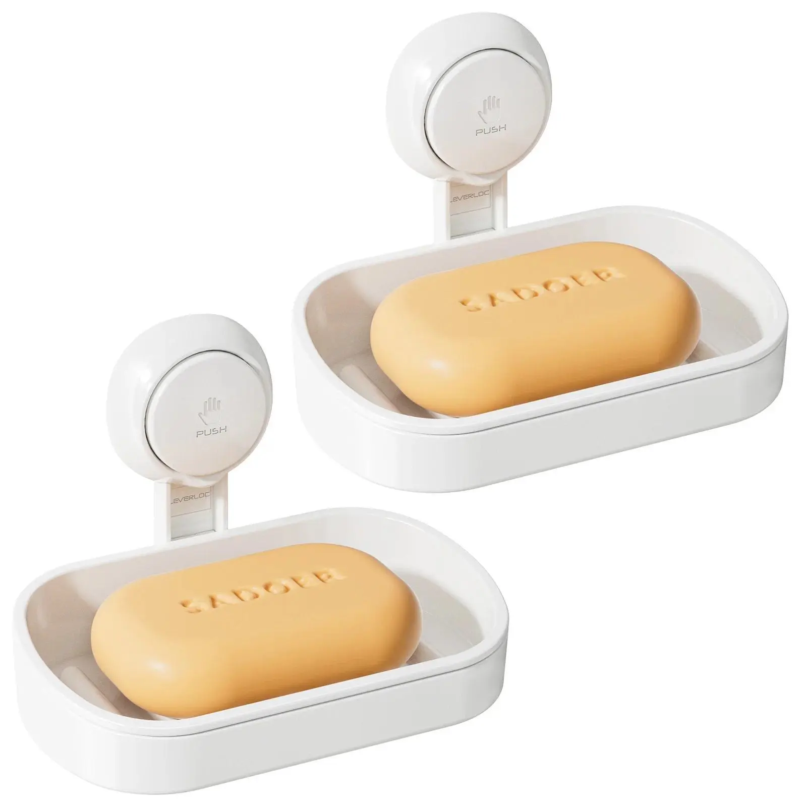 TAILI Bathroom Soap Dishes Holder Self Draining Soap Box with Super Suction Portable Soap Container for Bathroom Accessories