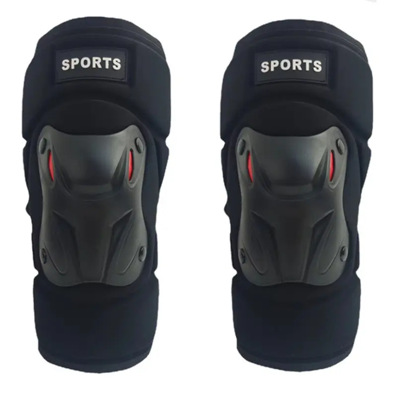 Adjustable Hardshell Knee + Elbow Pads Set, Breathable Soft Foam Anti-Fall Protective Gear with Elastic Straps for Motorcycle, Skateboarding, All-Day Comfort Sports & Outdoor Safety Equipment