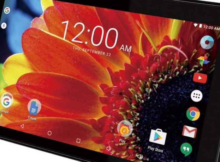 16GB Tablet Android 6.0 Marshmallow 1024X600 Resolution 1.2GHz Intel Atom Quad-Core Processor Black