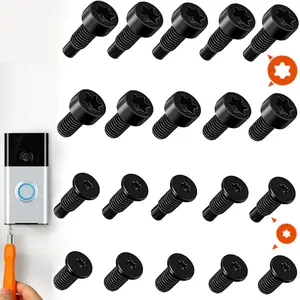 Video Doorbell Replacement Screws Fits All Video Doorbell Models 4Set/20pcs Black