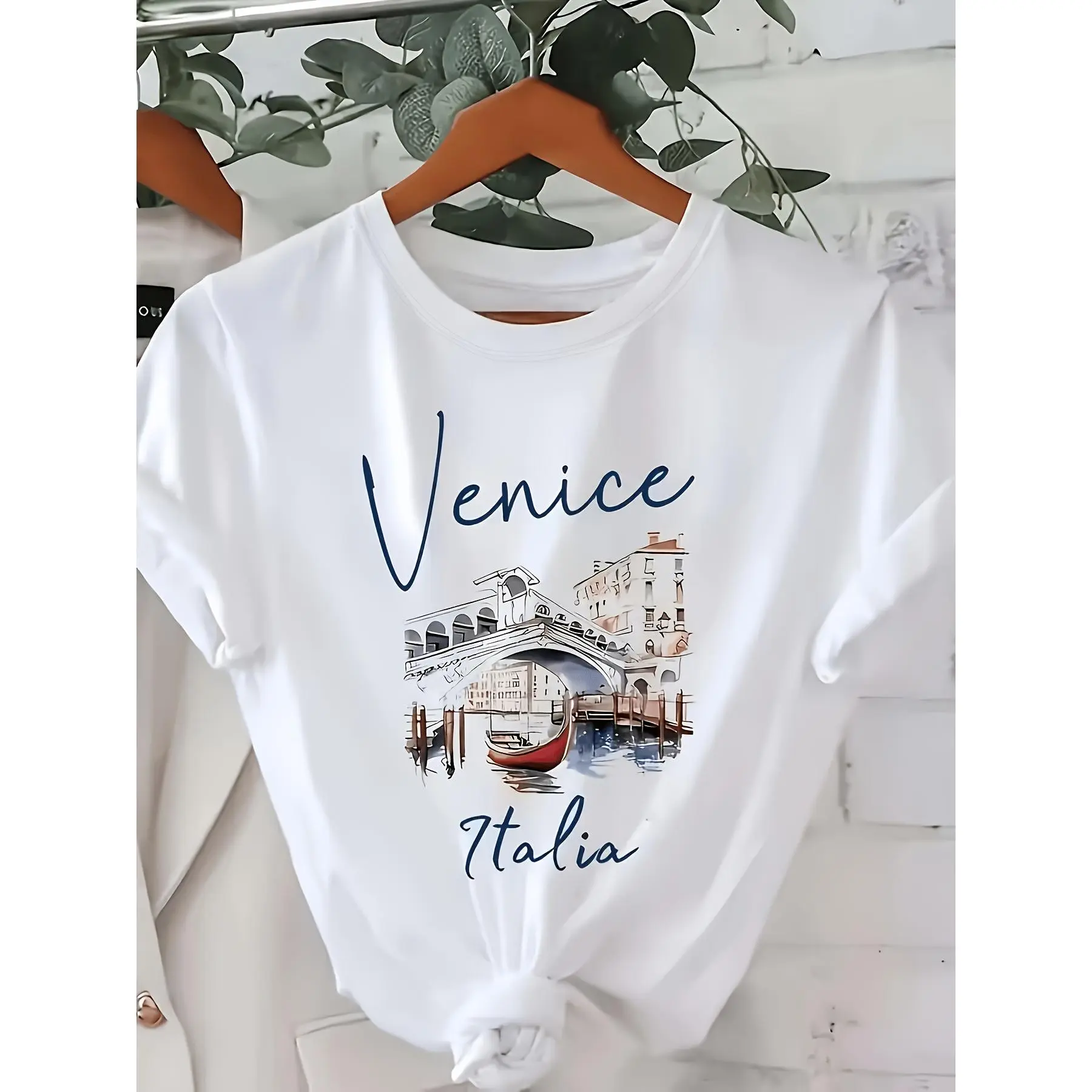 Men's Vintage Architectural All Over Print T-Shirt - Regular Fit Athletic Summer Top with Short Sleeves, Crew Neck, Spandex-Elastane Polyester Blend Stretch Fabric, Basic Chic Menswear