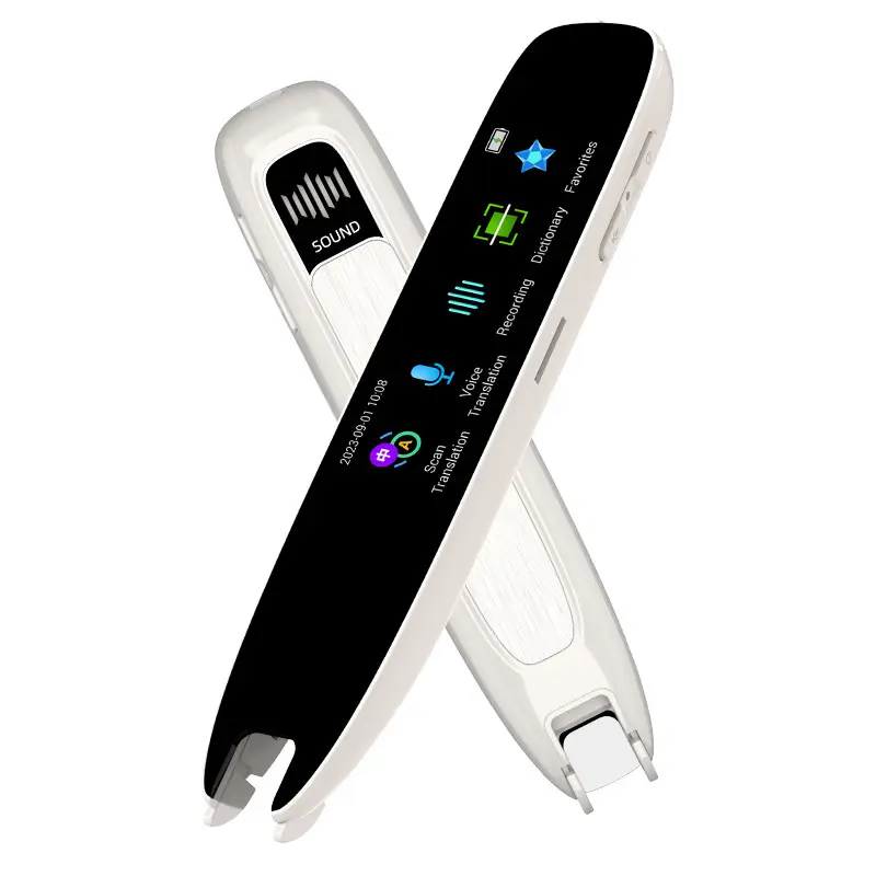 AI Language Translator Pen - Wireless Charging, AI Instant Voice Translation, Wi-Fi, Speaker, USB Type-C, 1050 mAh, 2.99 in Plastic Pocket Device, 10h Battery, Smart Scan Dictionary Pen for Education & Reading