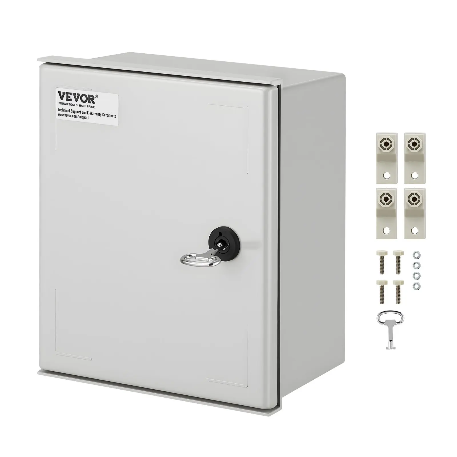 【DealsForYouDays】VEVOR NEMA Electric Box, 12x10x6'' NEMA 4X Fiberglass Electric Enclosure, IP66 Water Dust Resistant, Suitable for Both Outdoor Indoor Use, Includes Mounting Plate (30x25x14 cm)