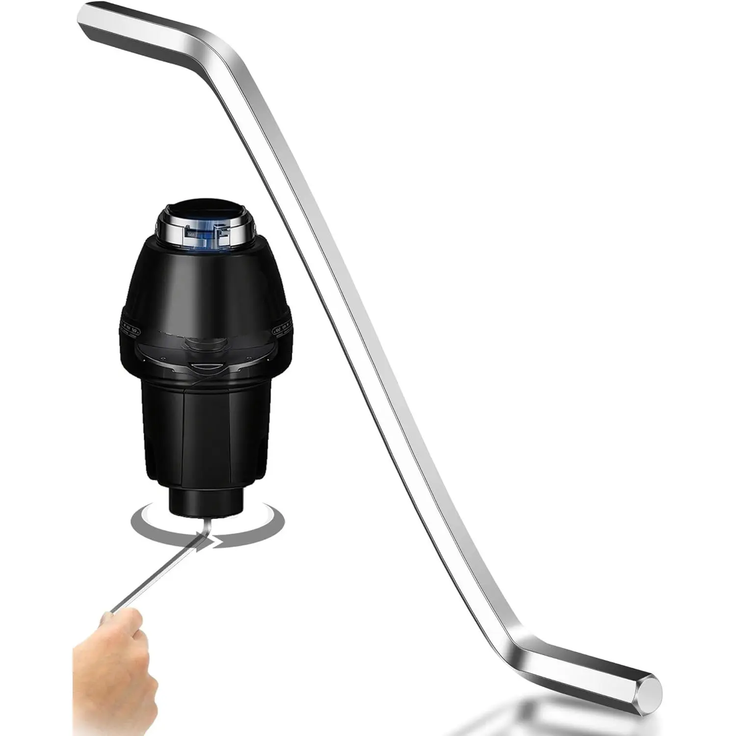 Garbage Disposal Wrench, Upgrade Lofan Steel Single Wrench Tool with Extended Grip, for Homeowners to Unjams Disposals & Unclog Kitchen Sink