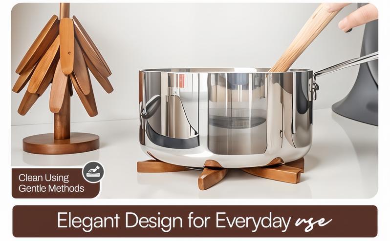 Natural Tree Trivet Set - 4 Wooden Trivets & 1 Stand - Heat-Resistant Foldable Design - Durable & High-Quality Solid Wood - Ideal for Hot Dishes, Pots, Bowls, Teapots - Kitchenware & Tableware Coasters-5 Walnut-5D Natural Tree Trivet Set - 4 Wooden Trivets & 1 Stand - Heat-Resistant Foldable Design - Durable & High-Quality Solid Wood - Ideal for Hot Dishes, Pots, Bowls, Teapots - Kitchenware & Tableware Coasters-5 Walnut-5D