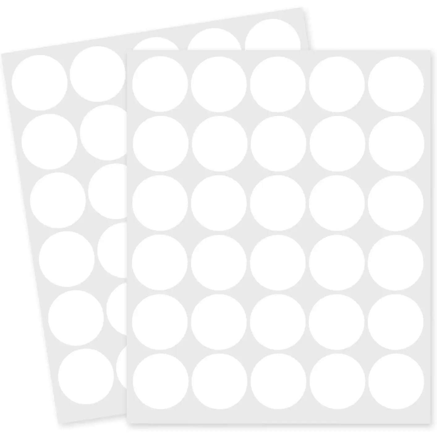 1 Inch Removable Color Code Dot Sticker Round Labels,Garage Sale Stickers Price Tags Label Blank Yard Sale Circle Dot Stickers Removable Writable Not Blurry (1050 Pack,White)