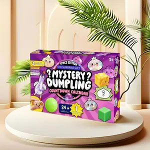 24+1 Flashing Dumpling Countdown Calendar Blind Box, Colorful Stress Relief Toy, Creative Squishy Fun, Perfect for Birthday, Christmas, Thanksgiving Gifts
