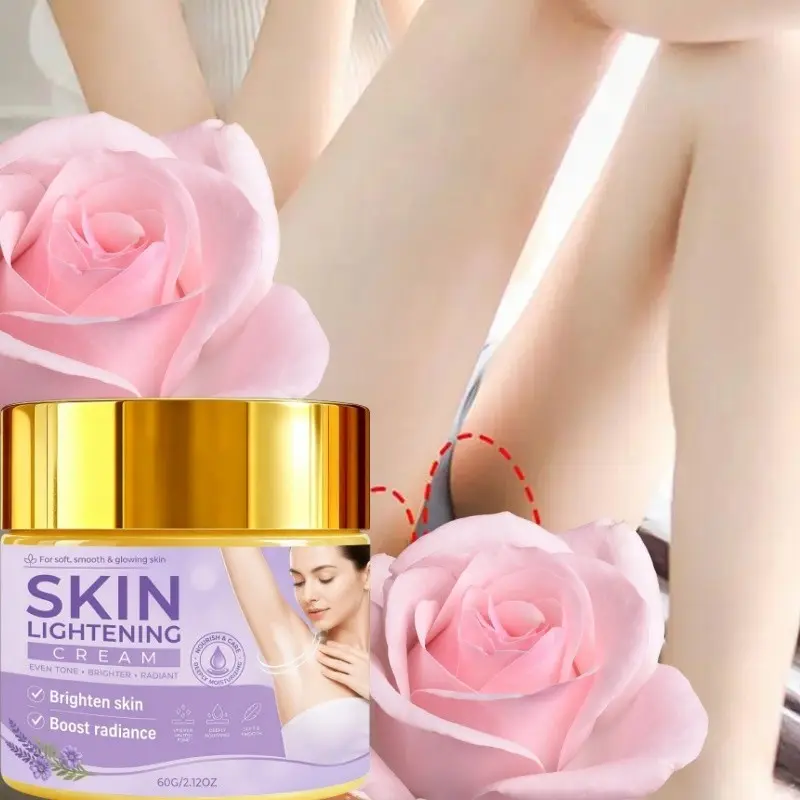 1pc Brighten Cream for Underarms and Intimate Areas, Quick 3-Day Skin Lightening Treatment, Collagen and Retinol, Korean Skincare