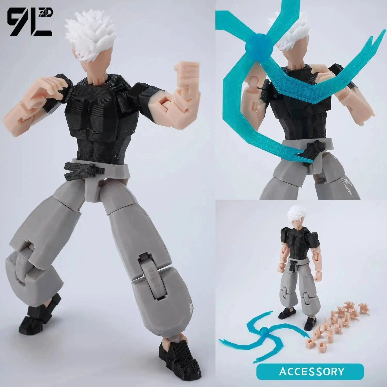9L3D Printed Titan 13 Jujutsu Kaisen Mahoraga Figure Dummy 13 Lucky 13 Multi-Jointed Poseable Anime Model Collectible Toys Gifts