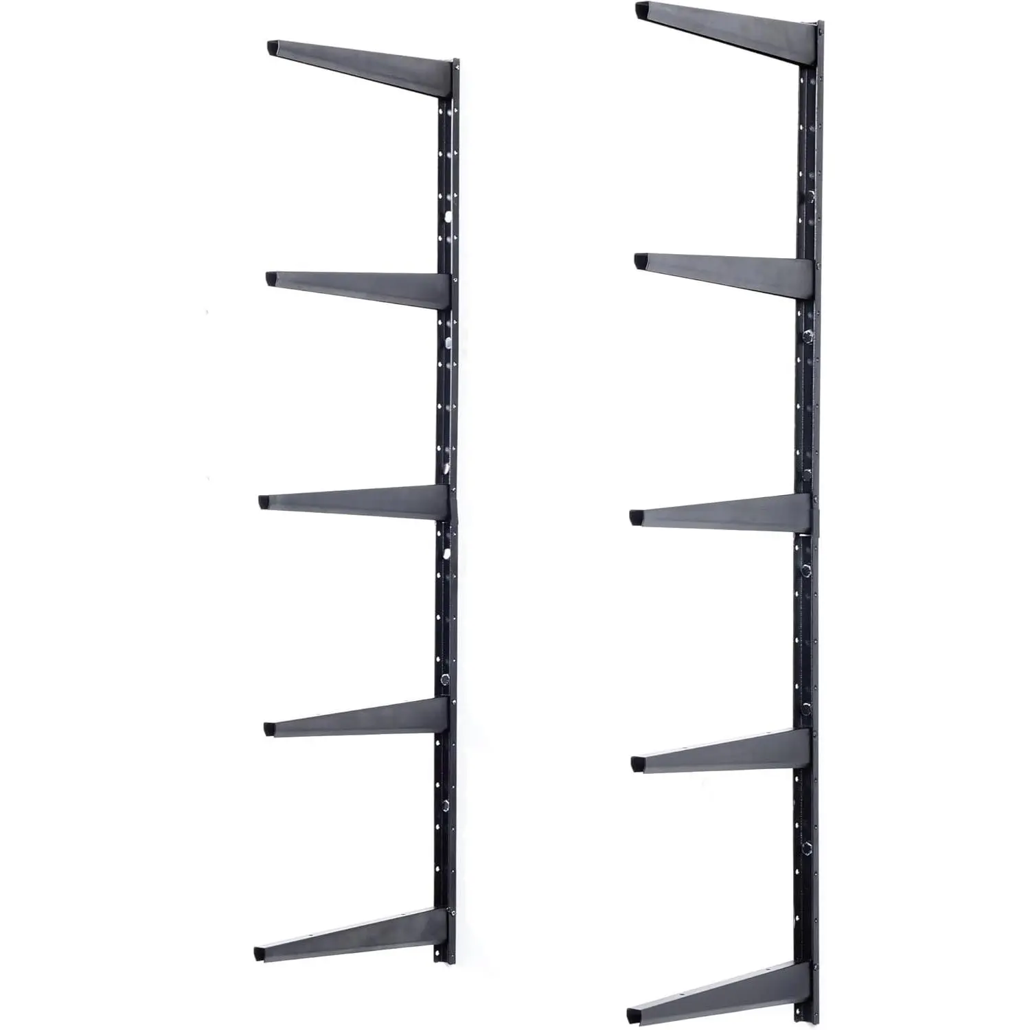 Minimalistic Black Shelf Brackets Set of 10 Fully Adjustable 12-inch Heavy Duty Shelf Brackets, Holds Up to 480 lbs, Modern Shelf Bracket for Wood Shelves