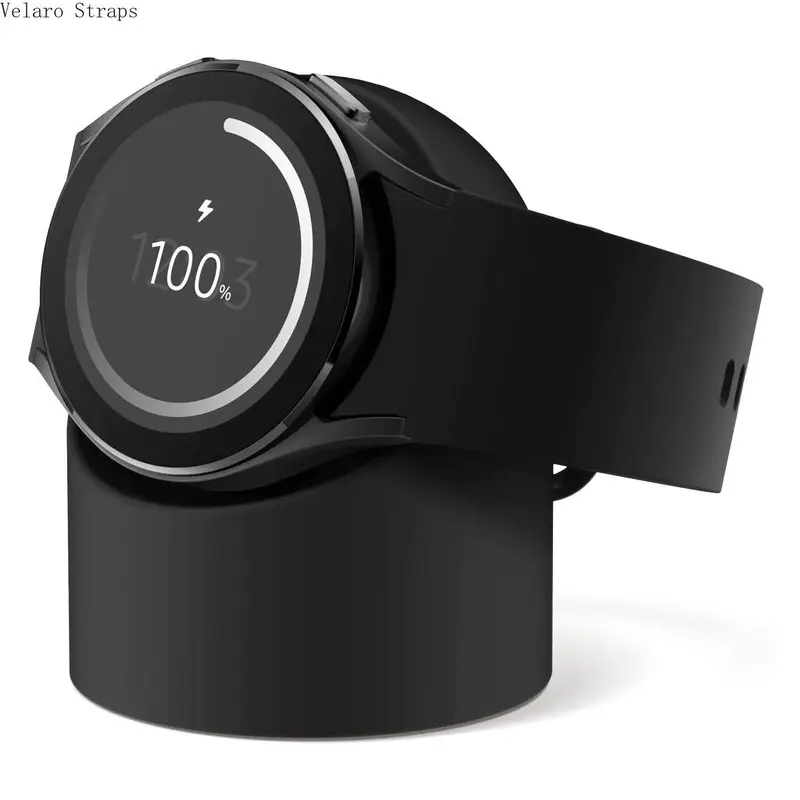 Samsung Galaxy Watch Charger, Glamorous Business Fashion Accessory for Women, Charging Dock for 6/5/Pro/Ultra, 1×Silicone Charging Dock Bracket, Compact Non-Slip Stand with Cable Management