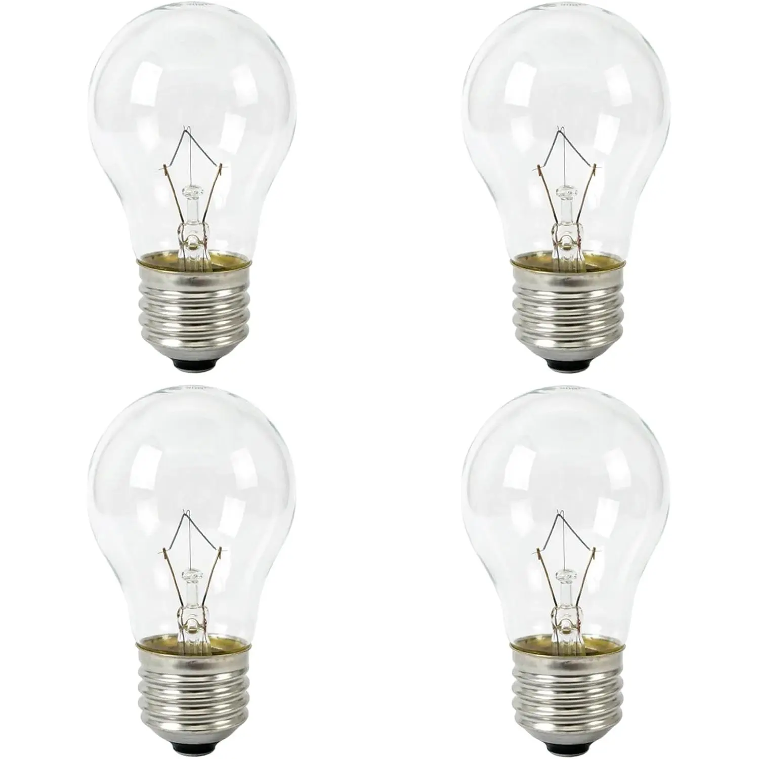 Appliance Oven Light Bulb 40W A15 E26 Medium Base,High Temperature 500 Degrees Resistant Incandescent Light Bulbs for Lava Lamp,Refrigerator,Oven, Microwave, Range Hood Replacement Bulb - 4 Pack