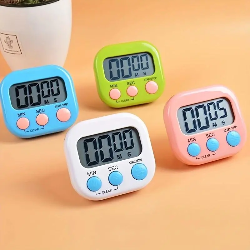 Kitchen Baking Timer, Kitchen Egg Timer, 1 Count Digital Countdown Alarm Clock, Multifunctional Electronic Alarm Clock for Home Kitchen Study Room, Kitchen Gadgets